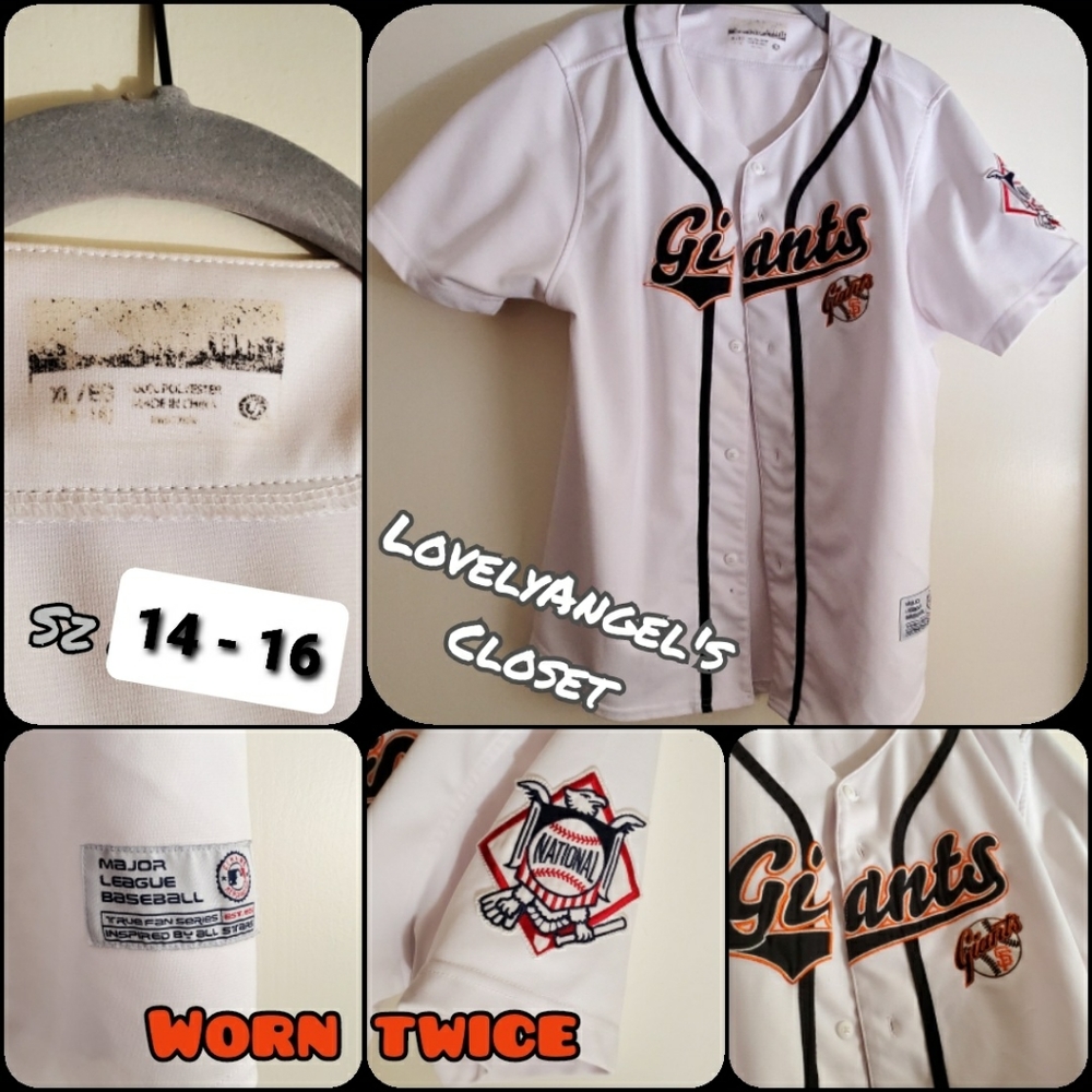 SF Giants Jersey sz XL 14 - 16 worn twice